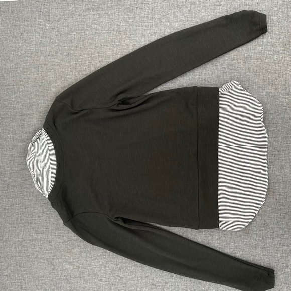 BCX‎ Lightweight Sweater XS Striped Dark Green - Picture 11 of 13